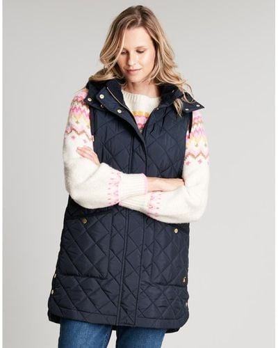 Joules Chatham Quilted Gilet - Blue