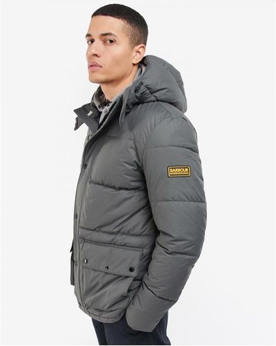 Barbour Cux Men Quilted Jacket - Grey