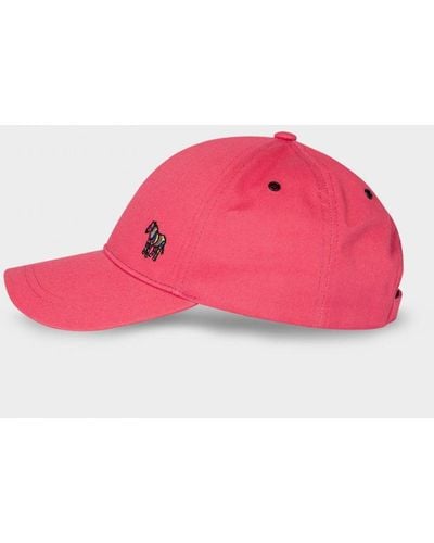 Paul Smith Sports Stripe Zebra Logo Baseball Cap - Pink