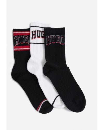 HUGO Basketcall Quarter Length Socks - Black