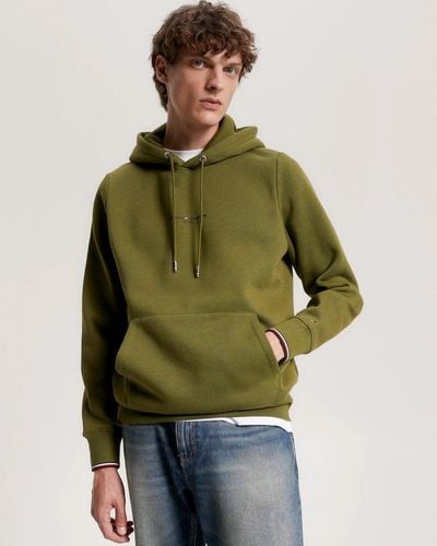 Tommy Hilfiger Tommy Logo Tipped Hoodie - Green