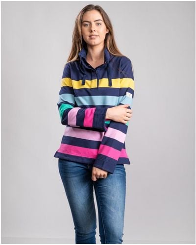 Joules Funnel Neck Sweatshirt Saunton - Multicolor