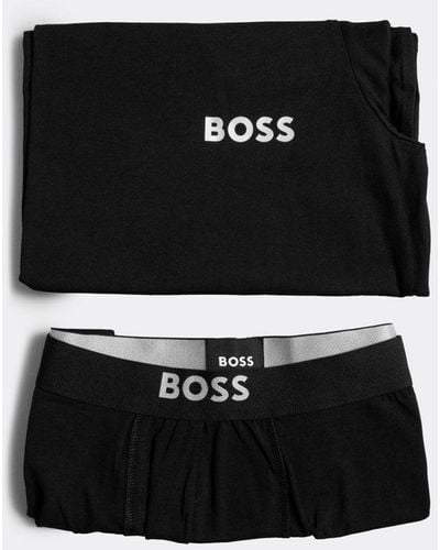 BOSS Rn T-shirt & Trunk Gift Set - Black