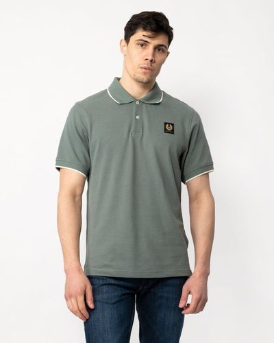 Belstaff Tipped Polo - White