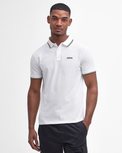 Barbour Event Multi Tipped Polo - White
