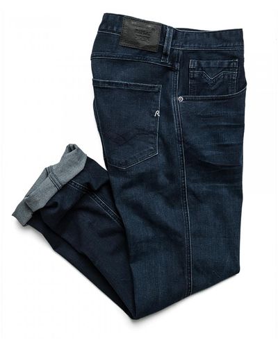 Replay Anbass Slim Fit Mens Jeans M914 .000.41a - Blue
