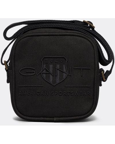 GANT Tonal Shield Shoulder Bag - Black