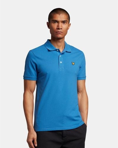 Lyle & Scott Plain Polo Shirt - Blue