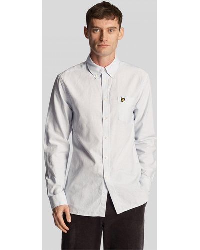 Lyle & Scott Stripe Oxford Shirt - White
