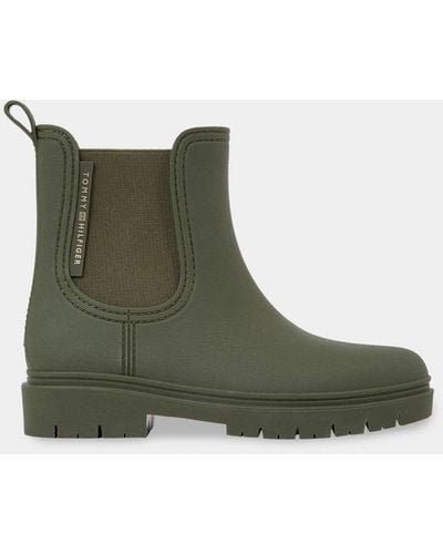 Tommy Hilfiger Essential Tommy Chelsea Rainboots - Green