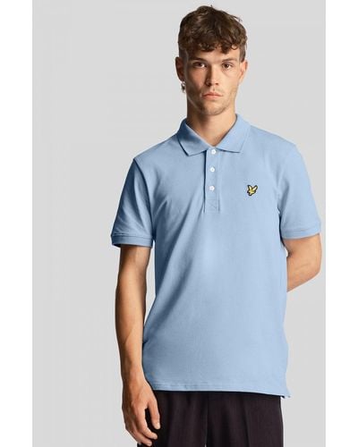 Lyle & Scott Plain Polo Shirt - Blue