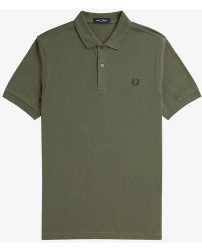 Fred Perry Plain Signature Polo Shirt - Green