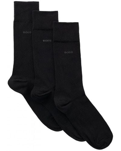 BOSS 3 Pack Rs Uni Socks Nos - Black