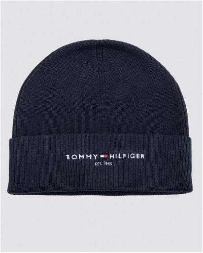 Tommy Hilfiger Th Established Logo Beanie - Blue