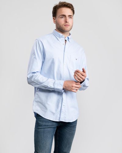 GANT Regular Button Down Oxford Shirt - White
