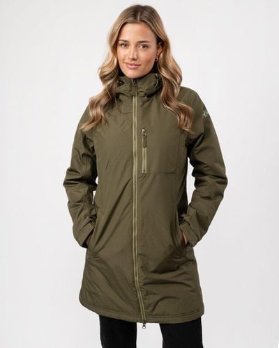 Helly Hansen Belfast Long Winter Jacket - Green