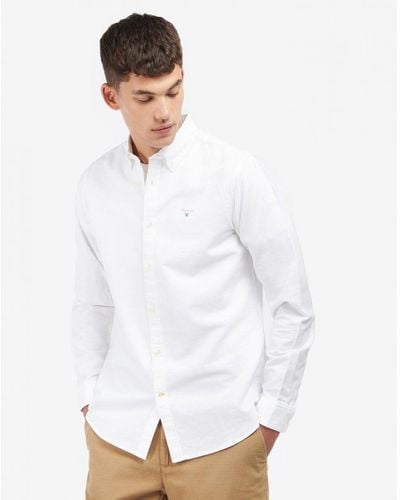 Barbour Oxtown Long Sleeve Tailored Shirt - White