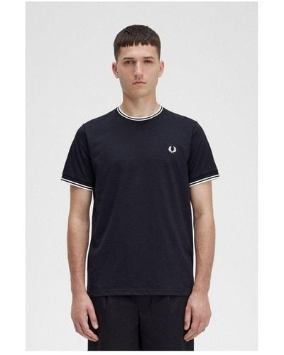 Fred Perry Twin Tipped T-shirt Nos - Blue