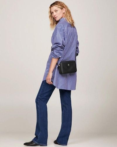Tommy Hilfiger Th Essential Smooth Crossover Bag - Blue