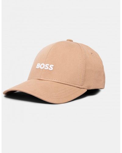 BOSS by HUGO BOSS Cotton-twill Cap With Logo Detail in Black for Men | Lyst