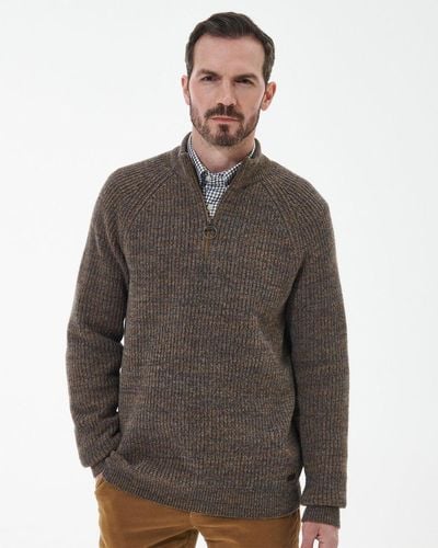 Barbour Horseford Half-zip Sweater - Gray