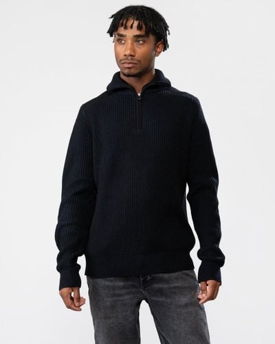 Belstaff Stanley Quarter Zip Sweater - Black