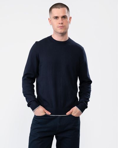 Armani Exchange Cotton Cashmere Sweater - Blue
