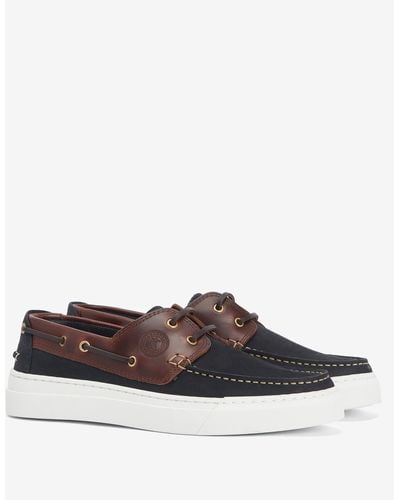 Barbour Bosun Boat Shoes - Brown