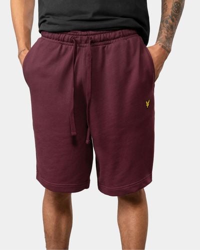 Lyle & Scott Sweat Shorts - Purple