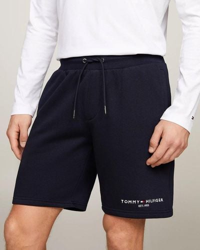 Tommy Hilfiger Small Tommy Logo Sweat Shorts - Blue