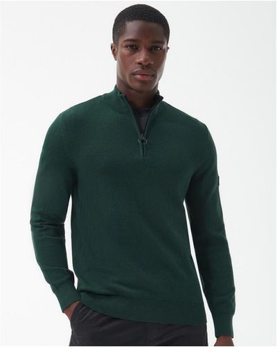Barbour Beacon Half Zip Timberwolf in Gray for Men | Lyst