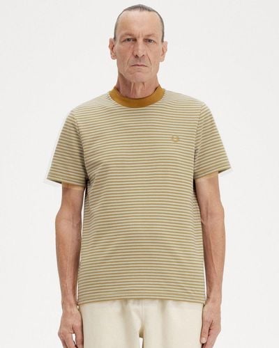 Fred Perry Fine Stripe Heavyweight - Natural
