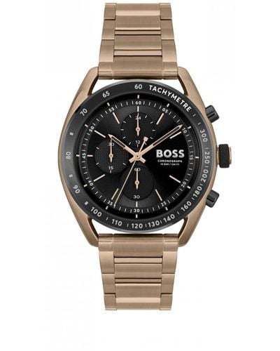 BOSS Boss Centre Court Gold Stainless Steel Strap Watch - Metallic