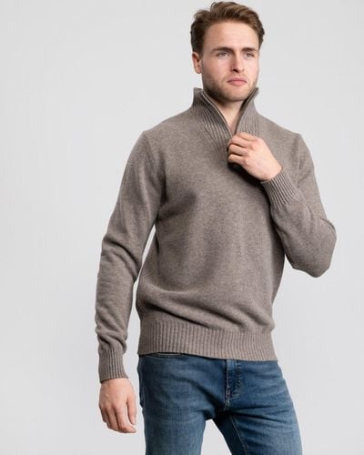Barbour essential lambswool store half zip