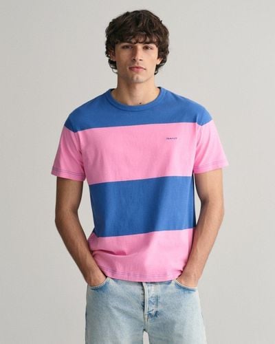 GANT Short Sleeve Bar Stripe - Multicolour