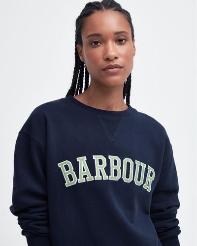 Barbour Northumberland Drop Shoulder Sweatshirt - Blue