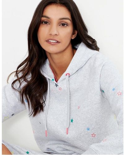 Joules Rowley Embroidered Hooded Sweatshirt - Multicolour