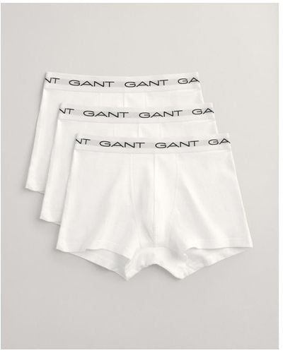 GANT 3-pack Cotton Jersey Trunks - White