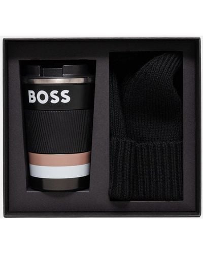 BOSS Mug & Beanie Gift Set - Black