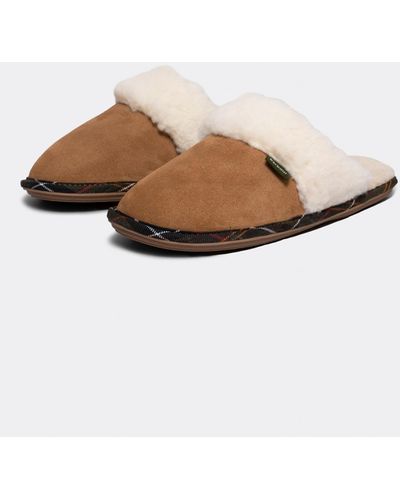 Barbour lydia discount mule slippers camel