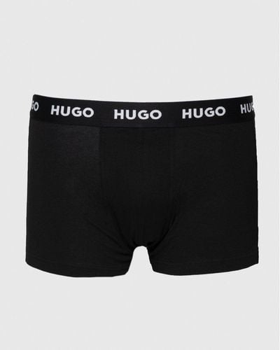 HUGO Triple Pack Trunks - Black