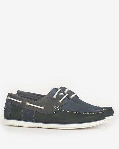 Barbour Wake Boat Shoes - Grey
