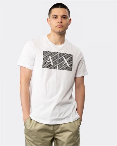 Armani Exchange Slim Fit A|x Large Icon Logo - White
