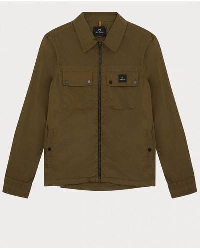 Paul Smith Ps Zipped Front Jacket - Green
