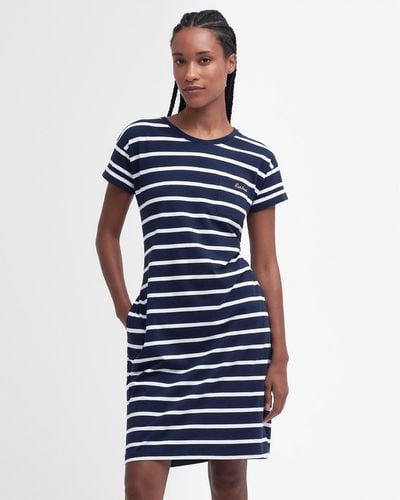 Barbour Otterburn Stripe Dress - Blue