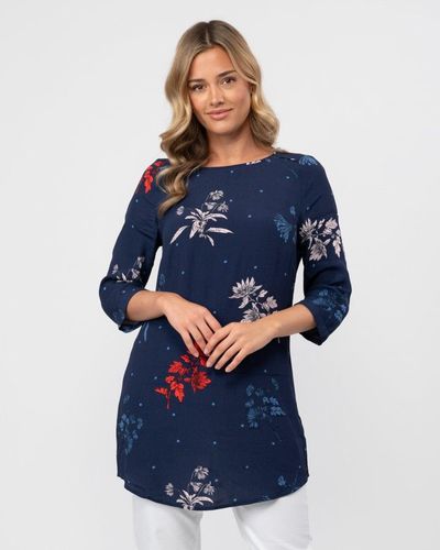 Joules Felicia Printed Tunic - Blue