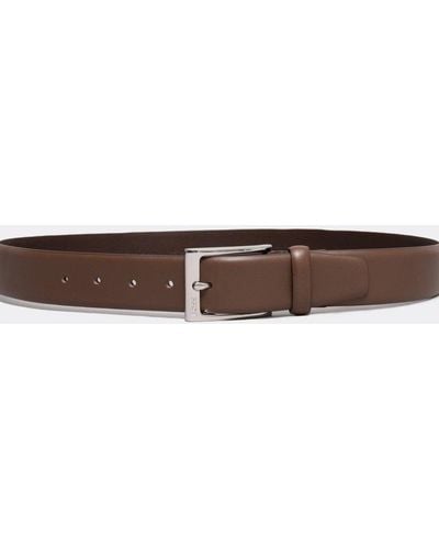 BOSS Evan_sz35 Leather Belt - Brown