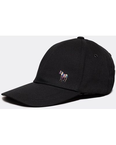 Paul Smith Signature Stripe Zebra Logo Baseball Cap - Black