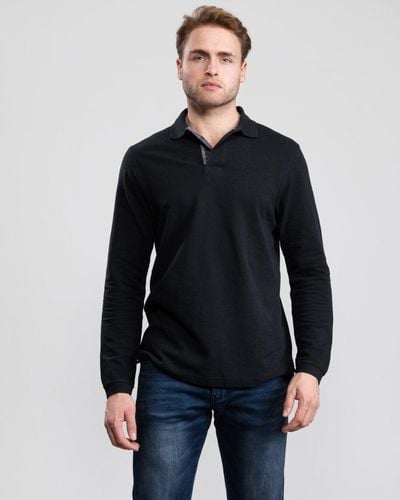 Barbour Sports Long Sleeve Polo Shirt - Black