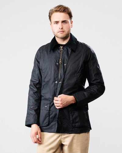 Barbour Ashby Wax Jacket - Blue